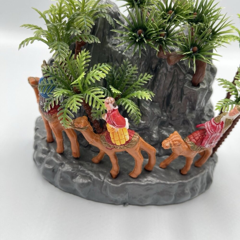 Vintage 70s MCM Blow Mold Plastic Three Wisemen Set Made in Hong Kong Christmas - Picture 7 of 13